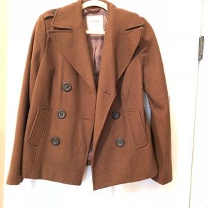 Brown women’s pea coat